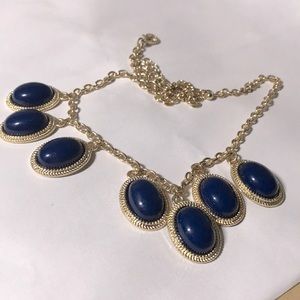 Deep 🔹🔸 blue 🔹🔸 gold 🔸🔹 statement neckless
